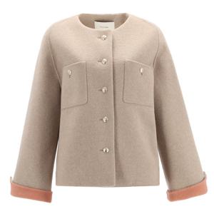 [아이잗바바]라운드 모직반코트 BRAE0CT041