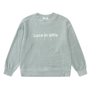 [에꼴리에]MARIO여아 벨로아 골지 레터링 자수 맨투맨 티셔츠 21D0781_MT