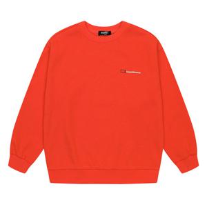 에꼴리에 남아 기모 심플 레터링 맨투맨 티셔츠 21D0405_OR