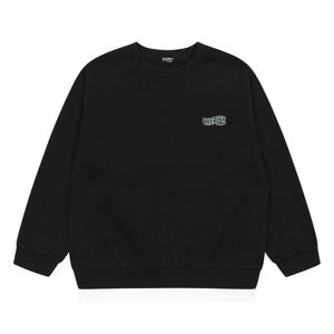 에꼴리에 여아 기모 소녀 일러스트 레이어드 맨투맨 티셔츠 21D0455_BK