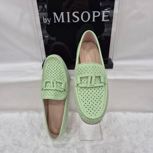 [미소페]By미소페 여성 펀칭 디테일 로퍼 112HT319SH006 LGREEN