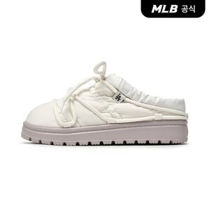 [카리나 PICK][MLB공식] 25FW 플러쉬 패딩 뮬 레이스 LA (White) 3AWBCPL56-07WHS