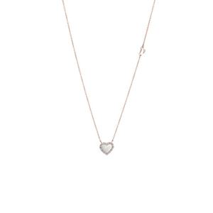 다미아니 20109038 벨에포크 다이아몬드 자개 하트 18K 핑크골드 목걸이