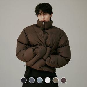 [지오다노]남성 하이넥 푸파 숏 패딩 점퍼 075926/01075926