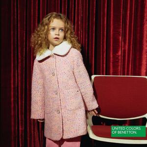 [베네통키즈]25FW 컬러팝 울혼방 코트 QACT02561