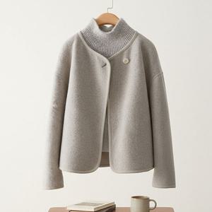 모먼트 원버튼 모직 코트_NC4HC006