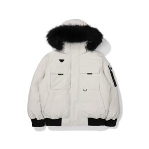 [다이나핏] YUW23518E6 남여공용 후드 탈부착형 SNOW LEO (스노우 레오) 8020 봄버 다운 HJDMJK