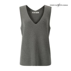 나인식스뉴욕  베이직 V넥 니트 베스트 (NPAVT008M0)
