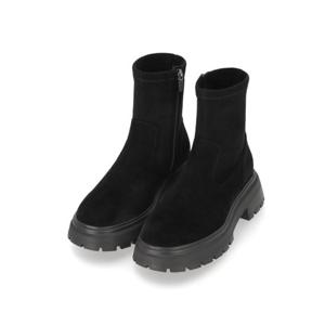 [엘칸토 여성쿠션 스웨이드 스판 청키앵클부츠 LCWA69U54C