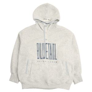[블루테일]라이트그레이 플리스 아노락 후드티셔츠AZI1TS03LG