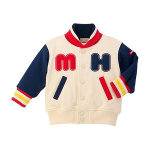 [미키하우스10] 11P300401 MH 로고 멀티 야구 JK 면짚업