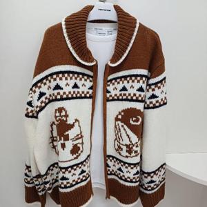 인터크루 HC17 숄카라단가라집업가디건 ITZ4WC01Aca