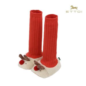[에뜨와]마스루돌프덧신 07S776011/크리스마스양말,백일선물,보행기슈즈,조카선물