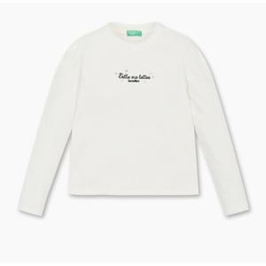 [베네통키즈]25FW-별 자수 골지 티셔츠/QATS20561