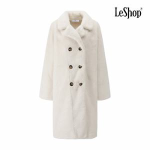 [르샵] 비건 퍼 더블 롱 코트 (BPACT001A)