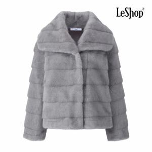 [르샵] 빅 카라 비건 퍼 하프 자켓 (BPAJK006A)