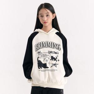 [더데이걸]배색 레글런 후디 스웻셔츠TGMH25T02_IC