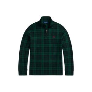 폴로 랄프로렌 하프 지퍼 플레이드 패턴 스웨터 710981459