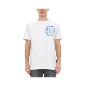 24SS 필립플레인 T 셔츠 WITH 로고 SADCMTK6787PJY002N01 TP565416800