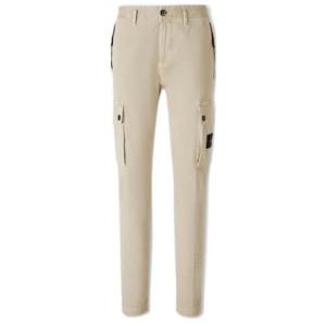 26 SS 스톤 아일랜드 로고 패치 디테일 백포켓 코튼 카고 팬츠 베이지 K2S153100034S00L1