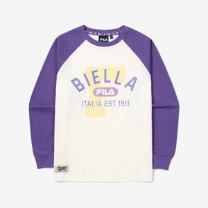 [휠라키즈]배색 라글란 티셔츠 FK2RLG3401X_DVI