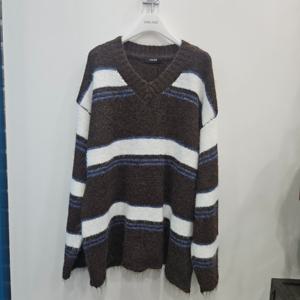 [반에이크]스트라이프브이넥르즈핏니트 VB5ZKTM314Z_ BRF_IC