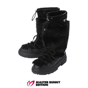 [마스터바니에디션] (421E4SE201) 여성 퍼 믹스 스트링 윈터 부츠 골프화
