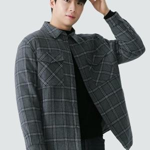 잠뱅이 동백01 체크패턴오보핏패딩세켓 AP4WSK701