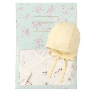 [밍크뮤]WH 캐슬코니SET배내바디슈트 3617004001 36170-040-01 출산백일돌선물