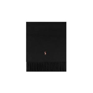25FW 폴로 랄프로렌 449959359 001 프린지 버진 울 스카프 블랙