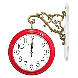 GB2307 양면 벽시계 레드 제조한국 양면시계 인테리어시계 유아동시계 교육용시계