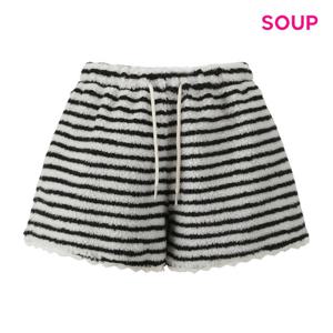 [숲]뽀글 스트라이프 밴딩 숏 팬츠 S5BLP05