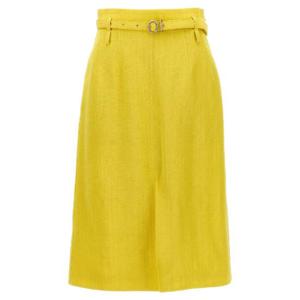 24FW 질샌더 스커트 Viscose Blend Side 집 J02MA0177J65005341 TP565405651