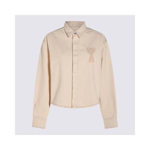 25FW 아미 Cropped 데님 셔츠 FSH168DE0039136 TP568666100