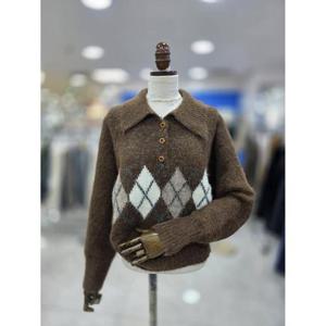 스테파니 세이브존08 아가일 니트 N25NW5437