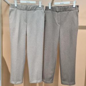 라티움 HC34 국내생산 안감기모 허리반밴딩 베기형 스판 슬렉스바지 T2543PT10