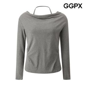 GGPX  홀터넥 스타일 링클 티셔츠 (GPCTS003F)