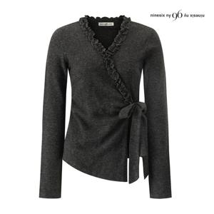 나인식스뉴욕  프릴 랩스타일 피치기모 티셔츠 (NPCTS002M0)