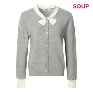 [숲]리본 타이 진주 앙고라 니트 S5CLK03