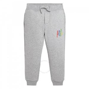 폴로 랄프 로렌 아동용 로고 프린트 드로우스트링 트랙팬츠, 사이즈 6Y 322925622001