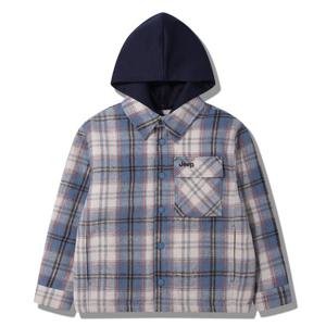 [지프키즈]퀼팅 와펜 체크셔츠 자켓   KQ4SHU116