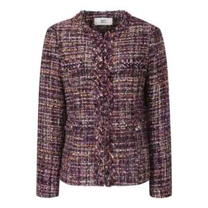 베스띠벨리 세이브존04 글리터 프린지 히든버튼 트위드 자켓 BJJAX2125