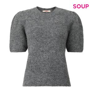 [숲]퍼프 소매 울 반팔 니트 S5CLK06