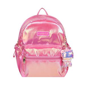 [프렌치캣(정상)]진핑크 홀로그램 배낭(Q61DG2091)