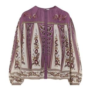 팜리오 아이니카 샌드 비스코스 플로럴 블라우스 343978 26029