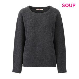 [숲]래글런 사이드 단추 울 니트 S5CLK13