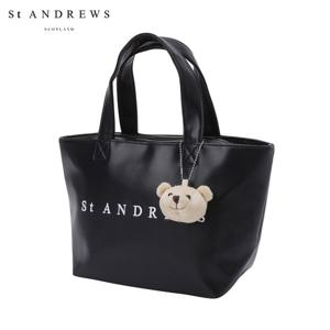 [세인트앤드류스] 공용 자수 로고 테디베어 미니 토트백