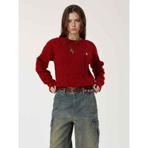 [후아유]Steve Aran Cable Sweater(F) WHKAF4T12F