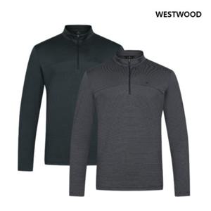 [웨스트우드]남성 스트라이프 집업티셔츠_WP1MTTS305