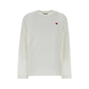 꼼데가르송 화이트 코튼 t 셔츠 AXT308051WHITE TP569972521